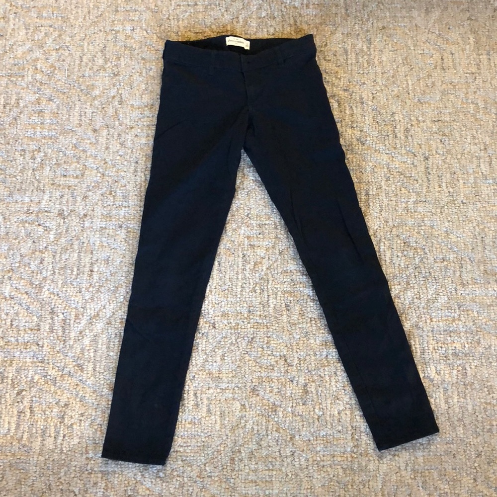 Abercrombie Kids 16 navy skinnies